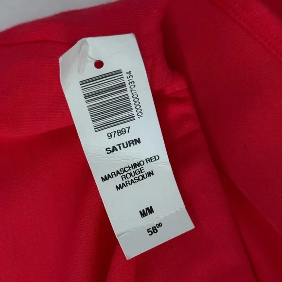 Aritzia Wilfred Womens Saturn Wrap Tie Mini Skirt Red Summer - Picture 4 of 5